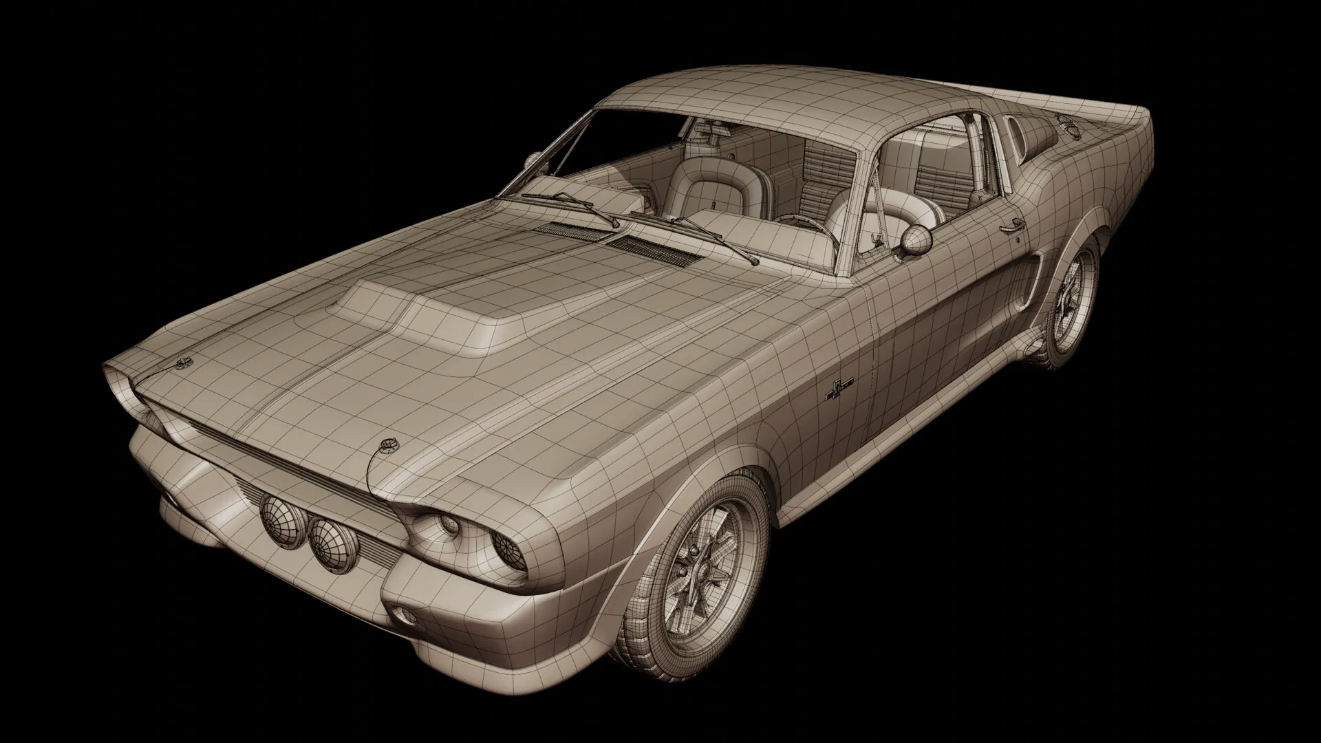 Completely Optimized Topology & Wireframe Breakdown (1)