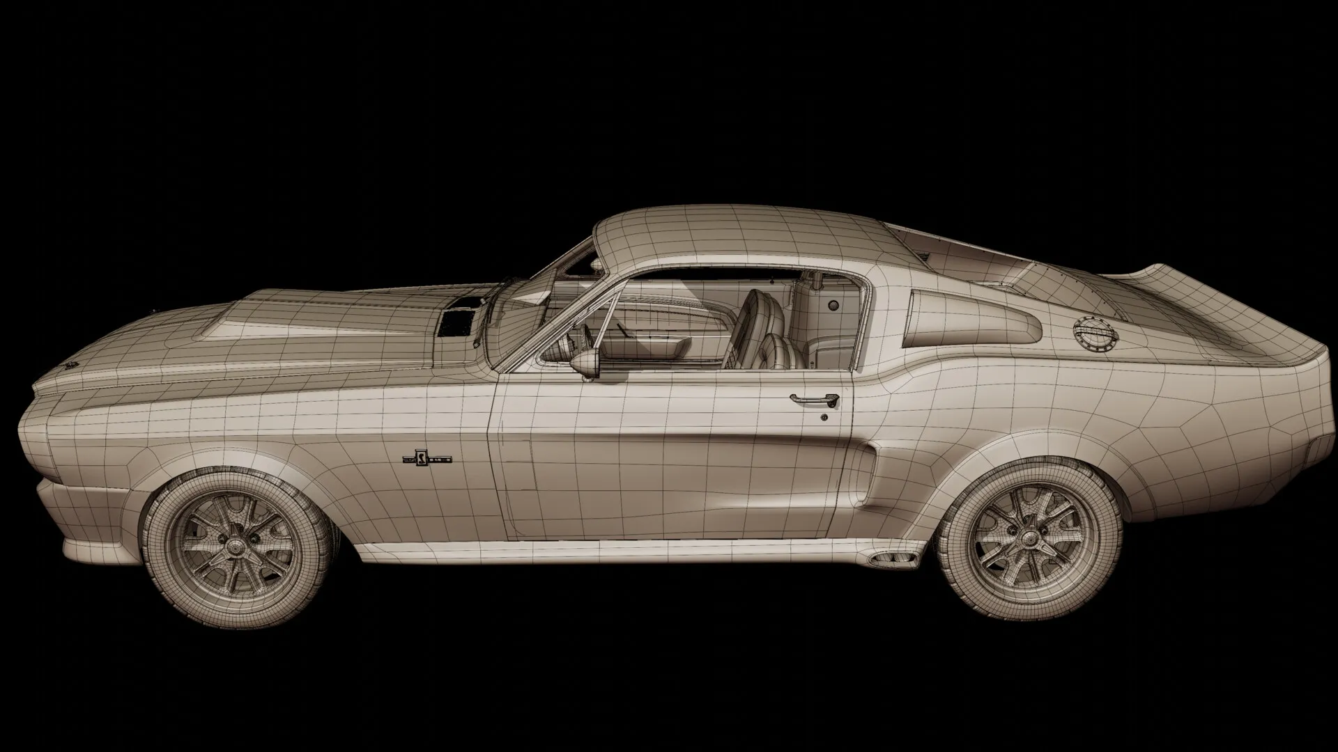 Completely Optimized Topology & Wireframe Breakdown (2)