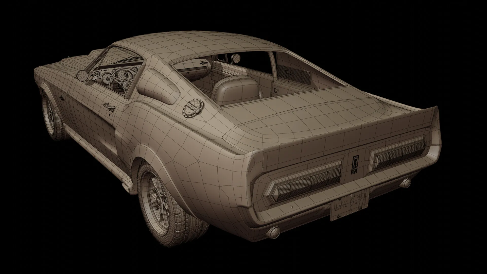 Completely Optimized Topology & Wireframe Breakdown (3)